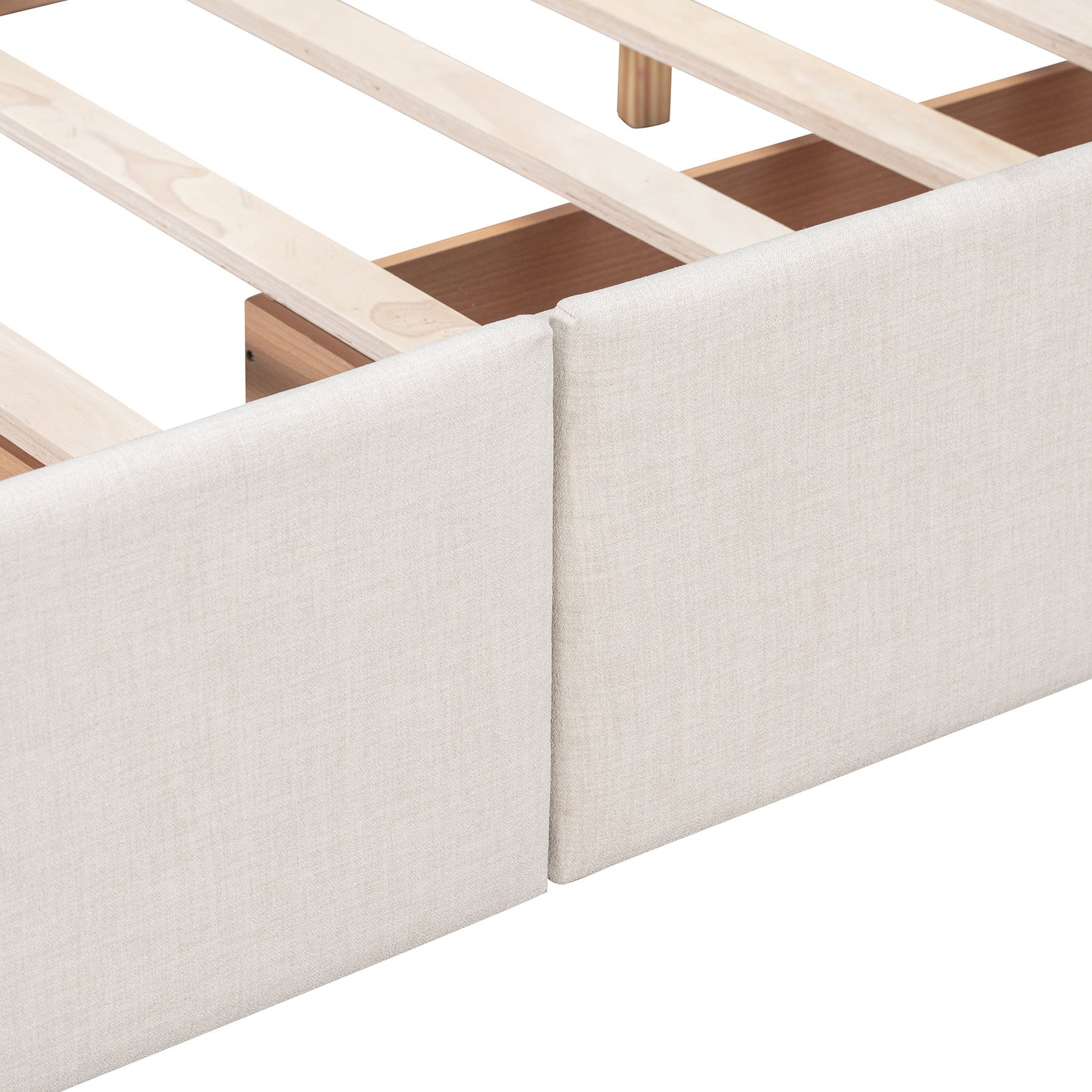 Classic Headboard and 4 Drawers; Queen Size