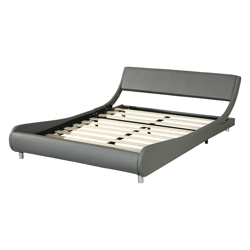 GREY Faux Leather Queen Size