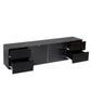 roof gravel texture Black LED Tv stand