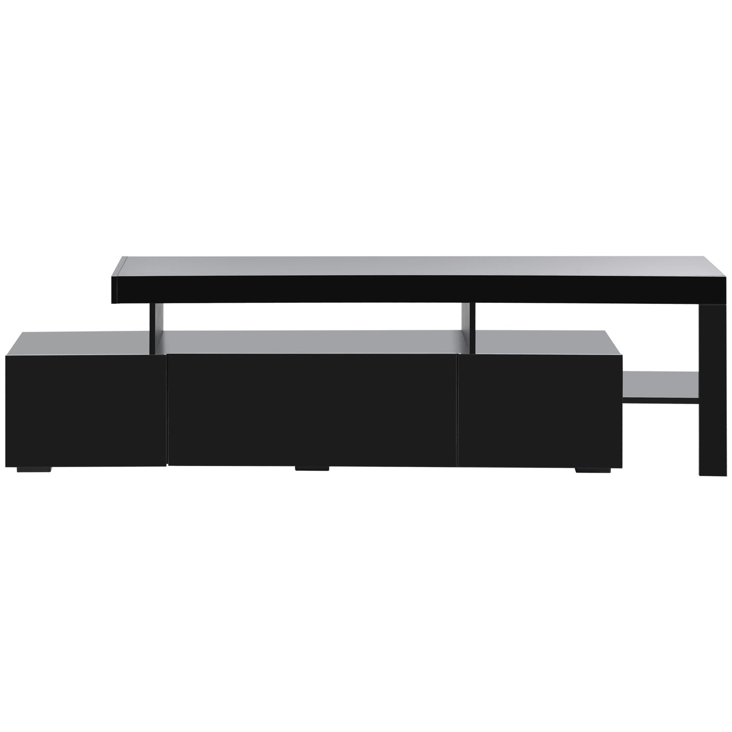 LED UV High Gloss Surface DVD Shelf, Up to 70 inch TV