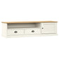 TV Stand White Solid Wood Pine