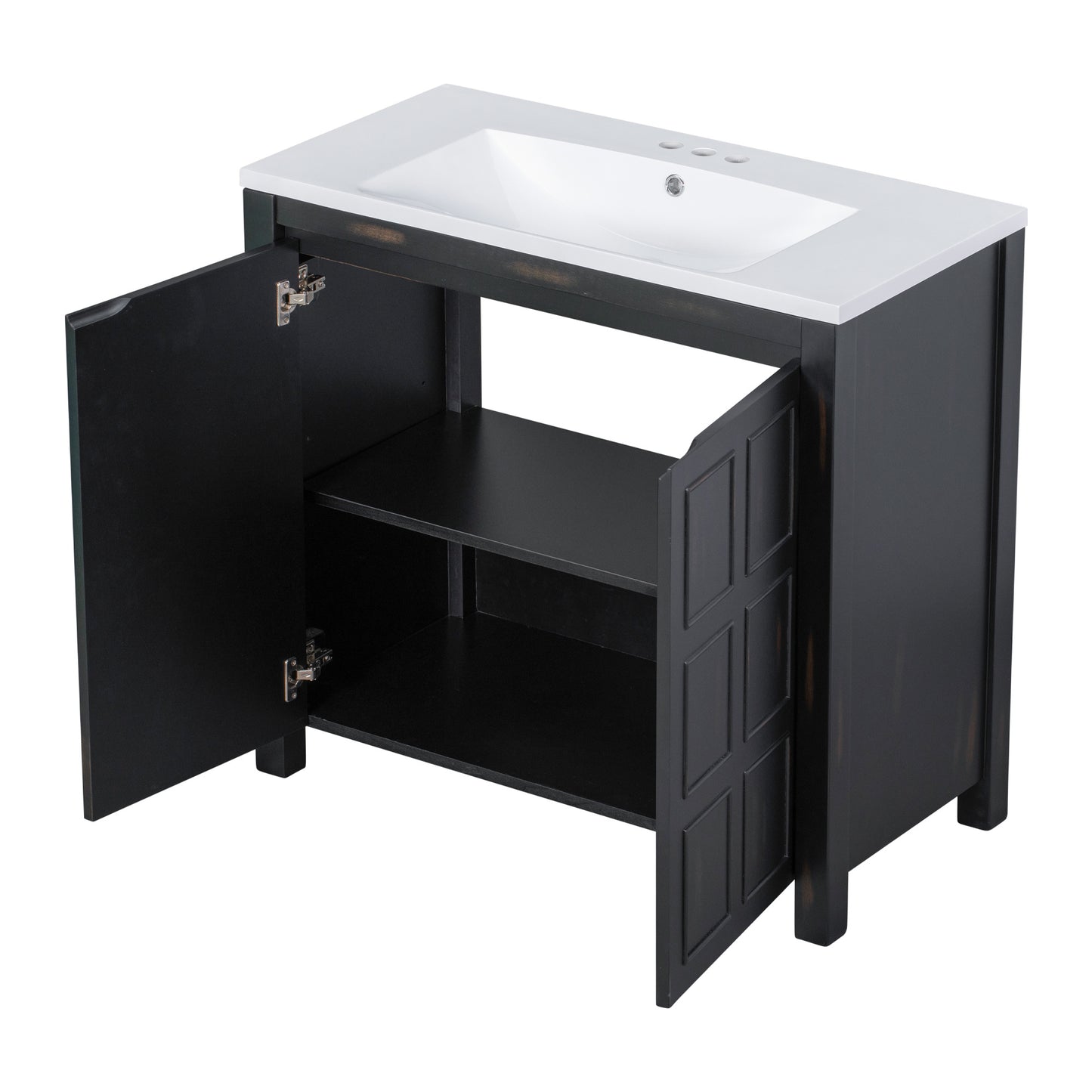 36"  Retro Espresso Vanity