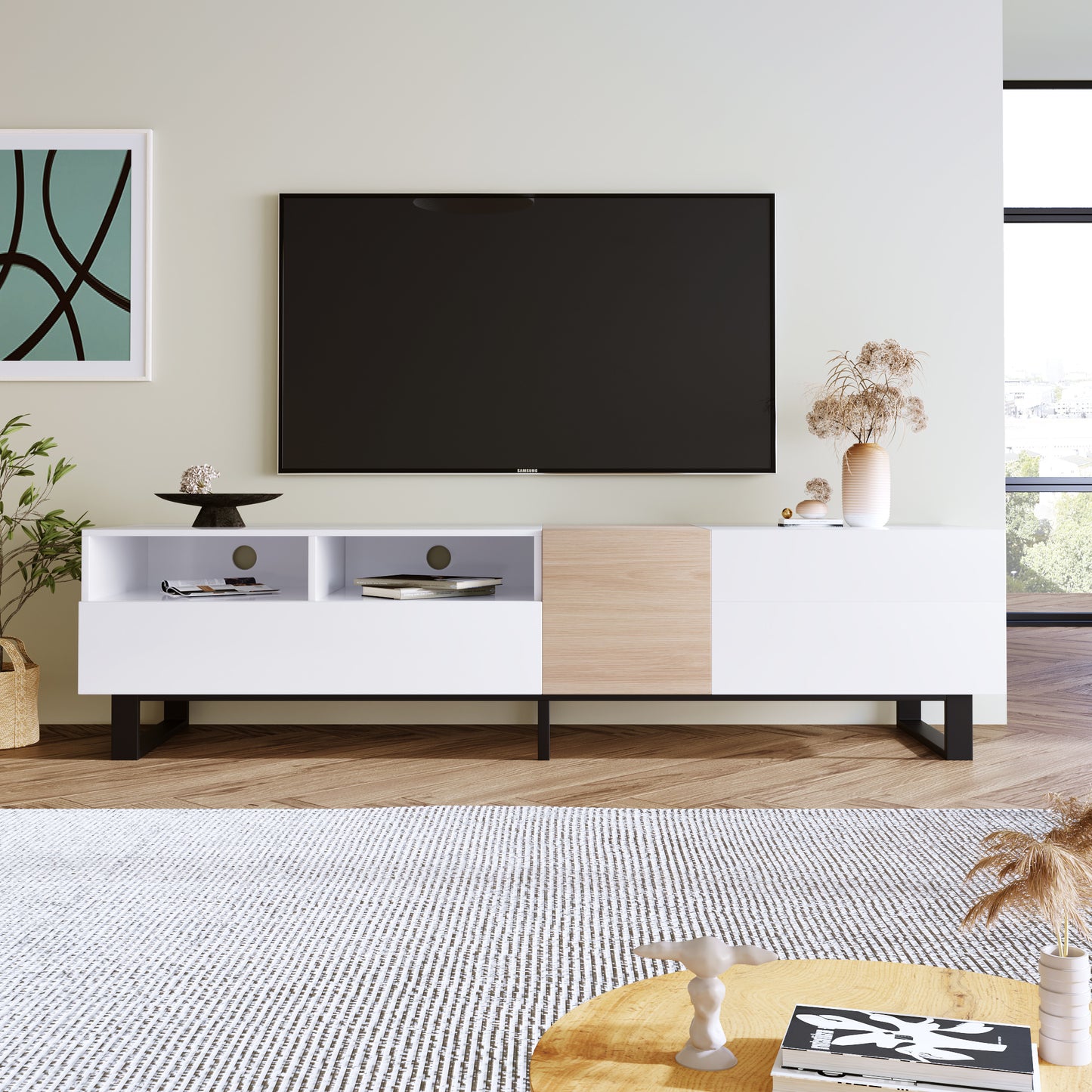 Modern TV Stand for 80'' TV