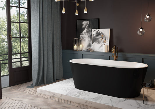 Acrylic Freestanding Tub -60''-black