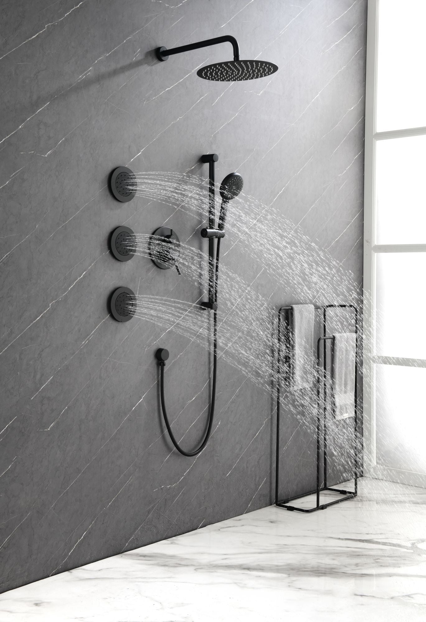 Gold Shower System with Body sprays