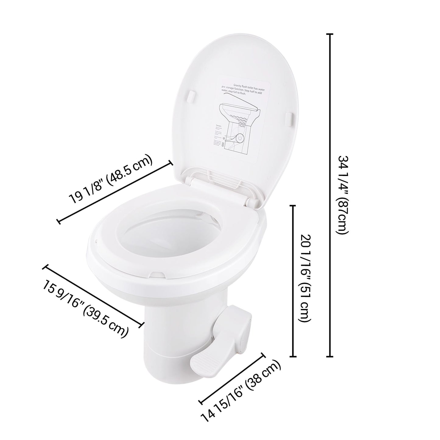 Gravity Flush Toilet