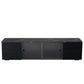 roof gravel texture Black LED Tv stand