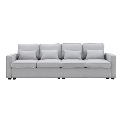 104\\\" 4-Seater Modern Linen Fabric Sofa