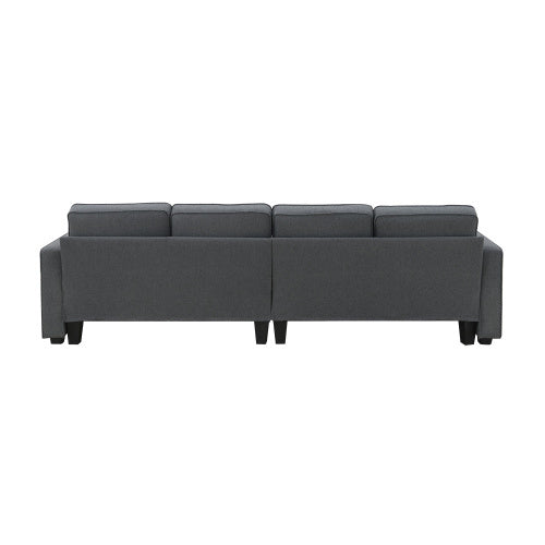 104\\\" 4-Seater Modern Linen Fabric Sofa