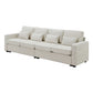 104\\\" 4-Seater Modern Linen Fabric Sofa