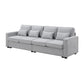 104\\\" 4-Seater Modern Linen Fabric Sofa