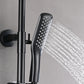 Constant Temperature wall Mounted Black Shower Head