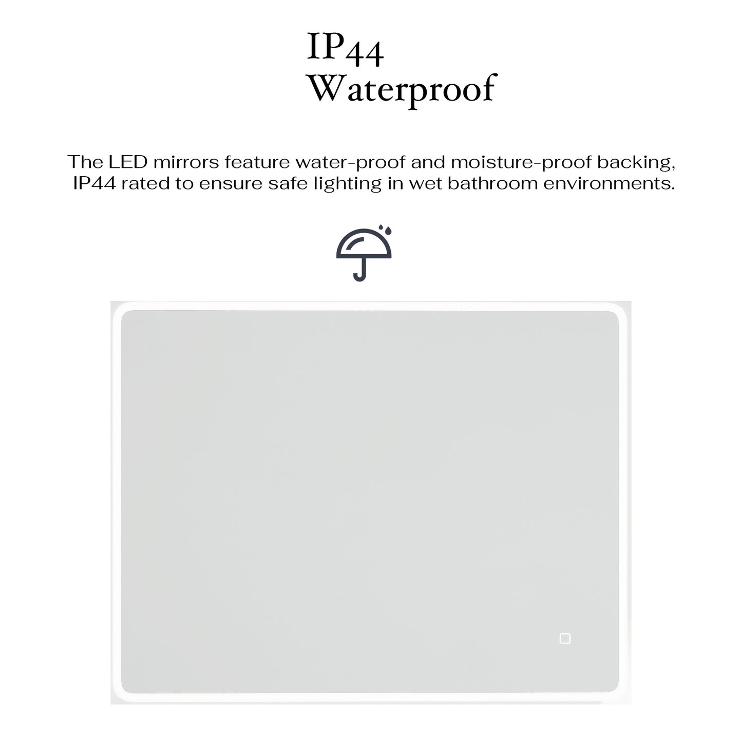 32 x 24 in Anti-Fog LED Mirror