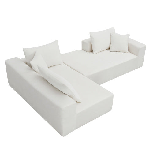 Sofa Set, Modern Minimalist Style L-Shape