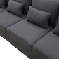 104\\\" 4-Seater Modern Linen Fabric Sofa