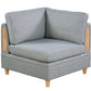 6pc Modular Sofa Set Light Grey