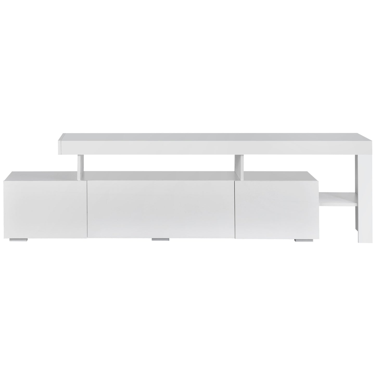 LED UV High Gloss Surface DVD Shelf, Up to 70 inch TV