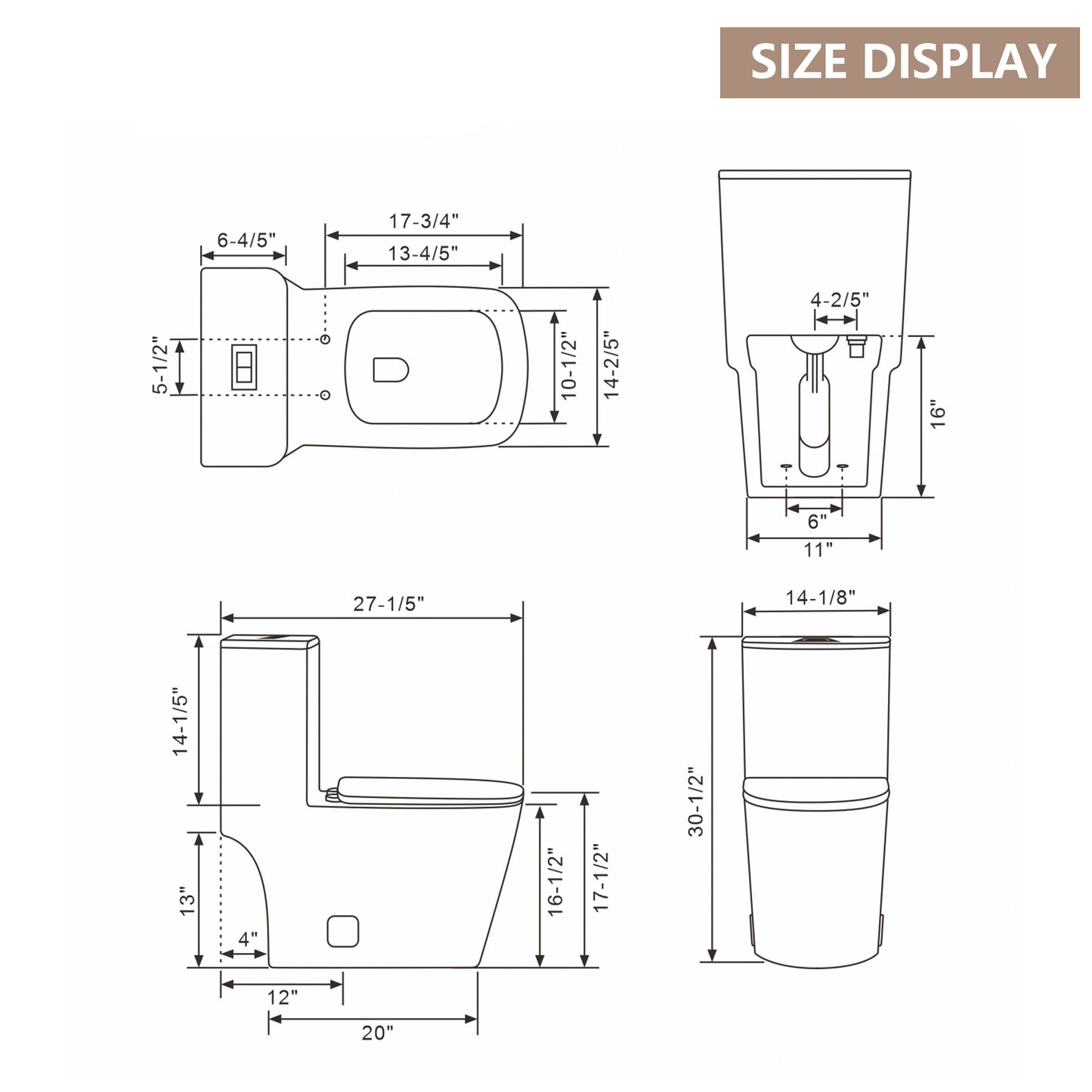 Dual Flush with Soft Close Seat Toilet