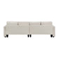 104\\\" 4-Seater Modern Linen Fabric Sofa