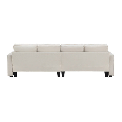 104\\\" 4-Seater Modern Linen Fabric Sofa