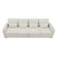 104\\\" 4-Seater Modern Linen Fabric Sofa