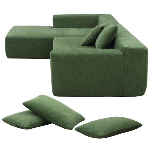 Sofa Set, Modern Minimalist Style L-Shape