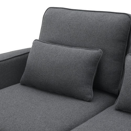 104\\\" 4-Seater Modern Linen Fabric Sofa