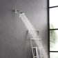 6 Spray Settings High Pressure Shower Head chrome