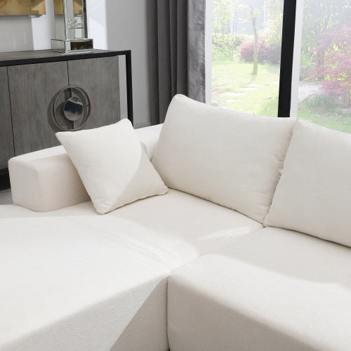 Sofa Set, Modern Minimalist Style L-Shape