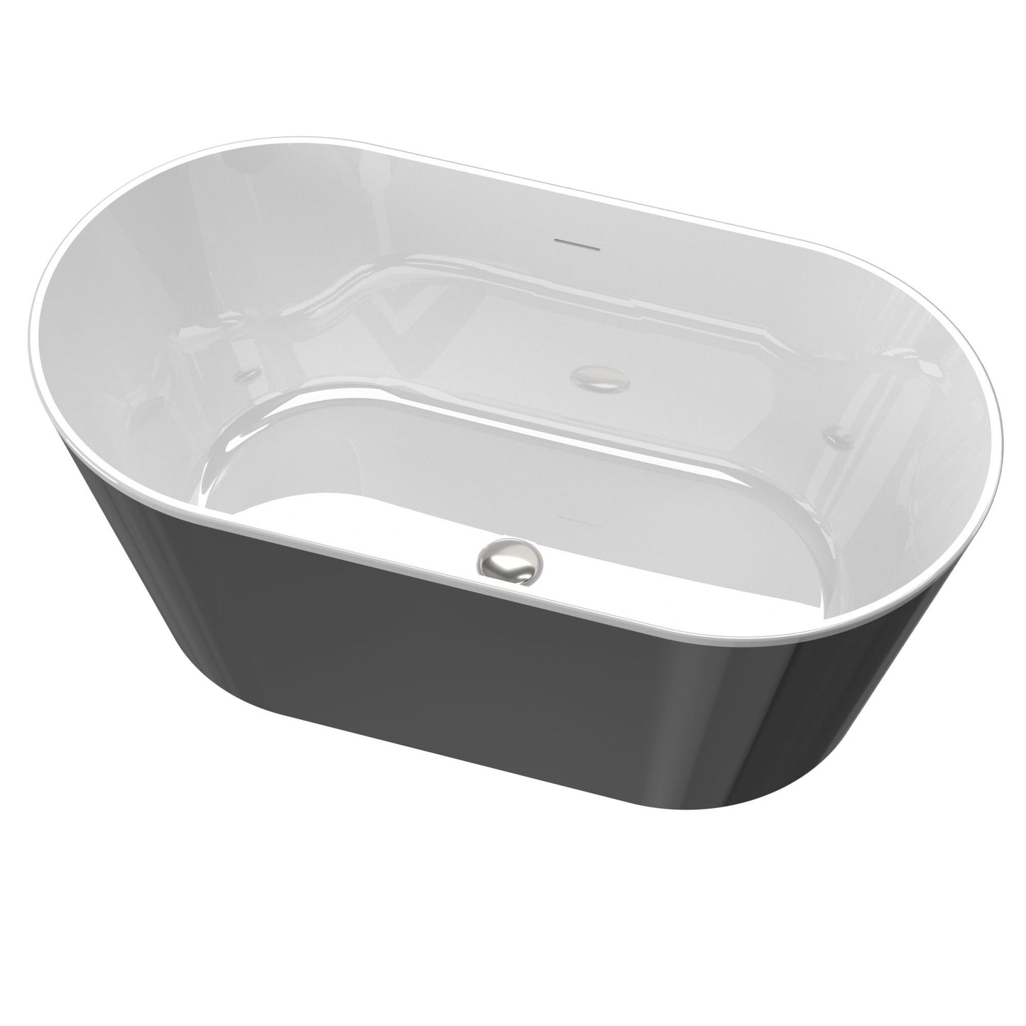 Acrylic Freestanding Tub -60''-black