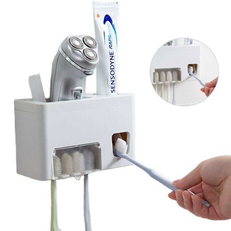 3 in 1 Wall Toothpaste Dispenser