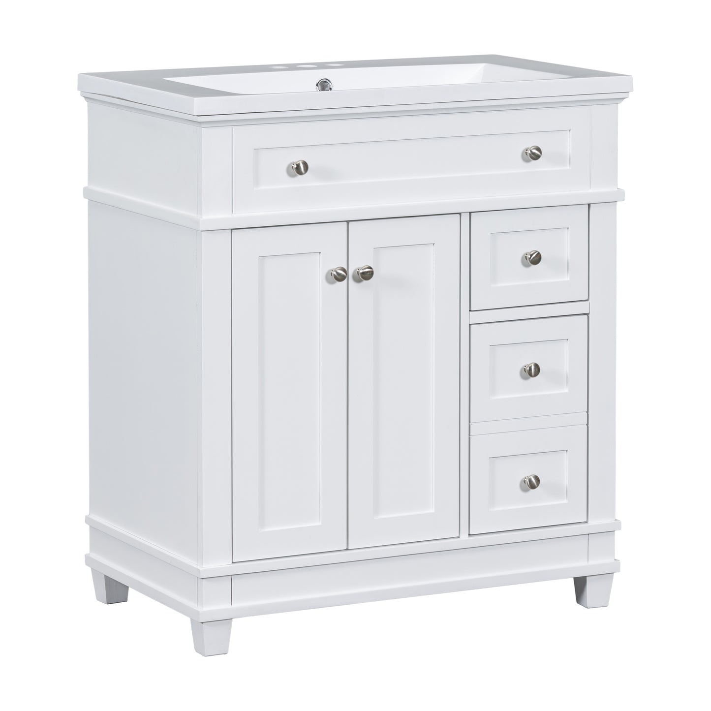 30" Bathroom Vanity White