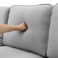 104\\\" 4-Seater Modern Linen Fabric Sofa