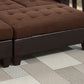 Chocolate Plush Microfiber Sofa