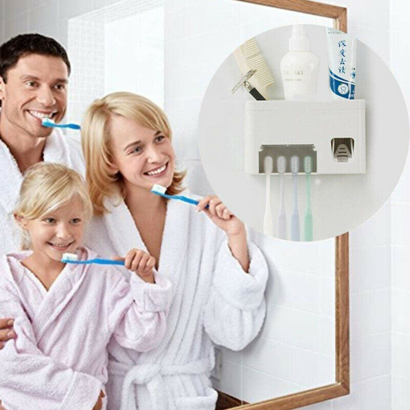 3 in 1 Wall Toothpaste Dispenser