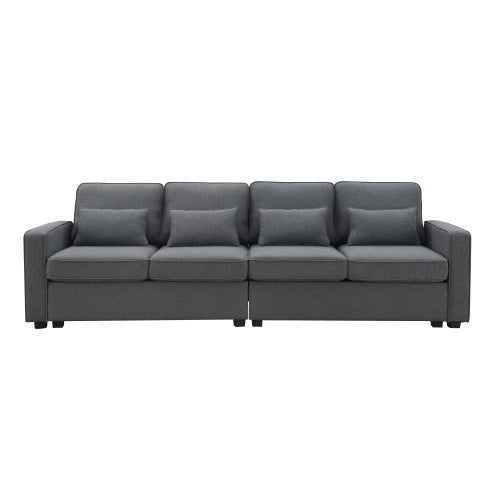 104\\\" 4-Seater Modern Linen Fabric Sofa