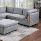 6pc Modular Sofa Set Light Grey