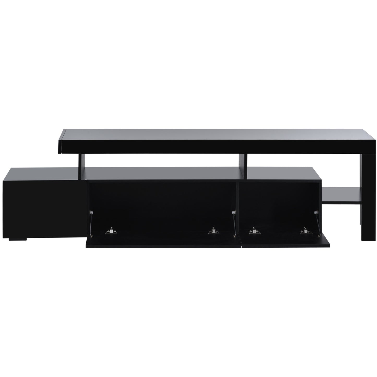 LED UV High Gloss Surface DVD Shelf, Up to 70 inch TV