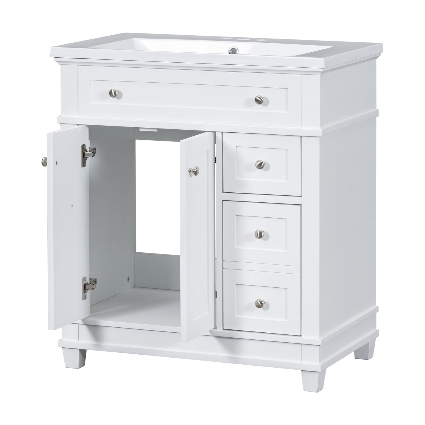 30" Bathroom Vanity White