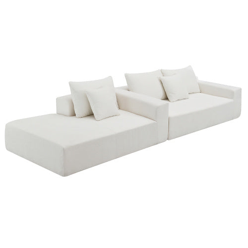 Sofa Set, Modern Minimalist Style L-Shape