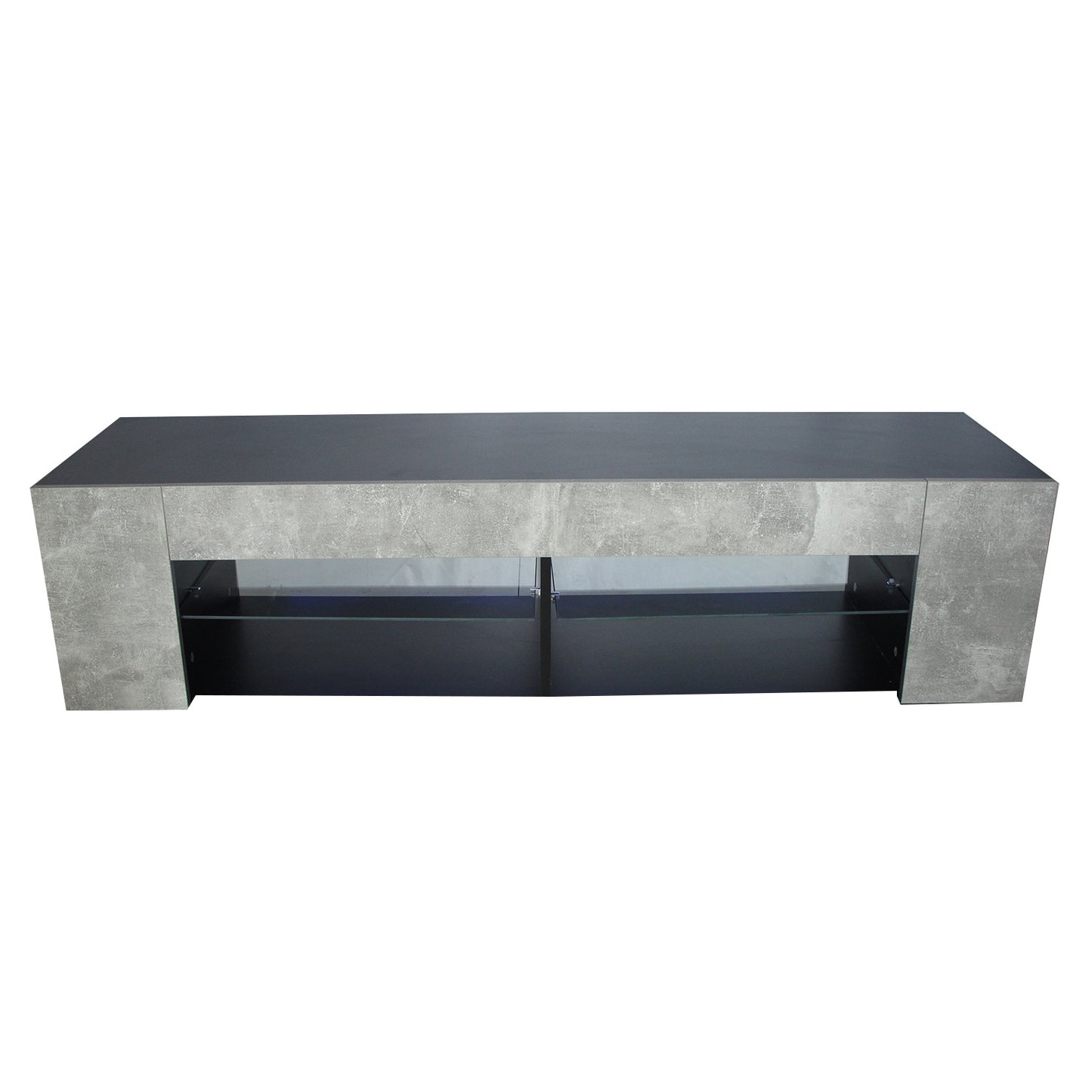 Low Profile Black+Stone  Entertainment Center with LED 60"