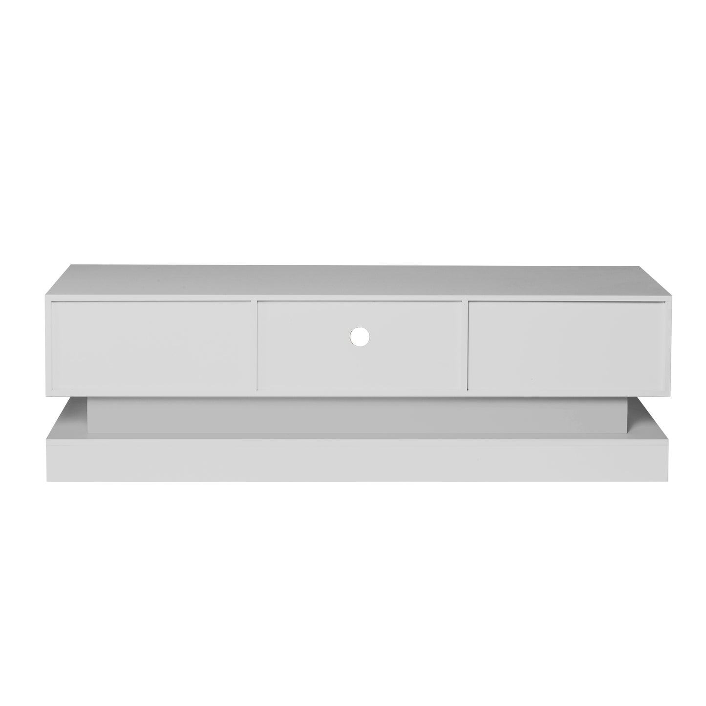 White TV stand Classic with LED