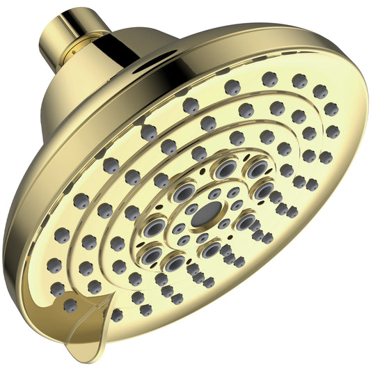 6 Spray Settings High Pressure Shower Head Gold