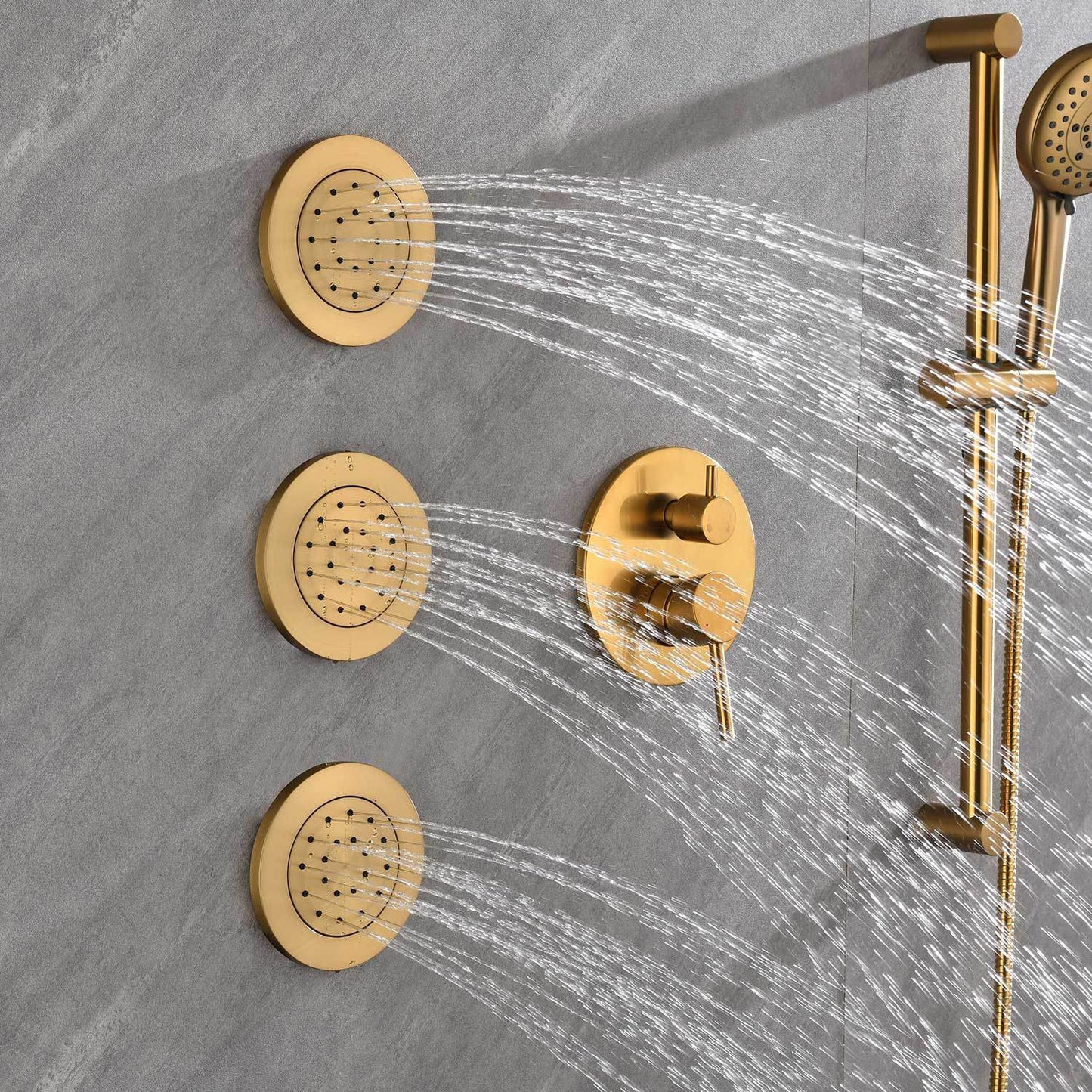 Gold Shower System with Body sprays