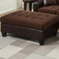 Chocolate Plush Microfiber Sofa