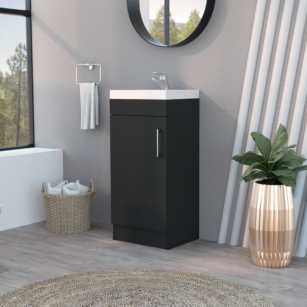 Black Wengue Finish Vanity