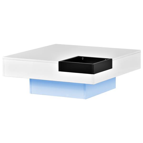 Minimalist Square Coffee Table LED