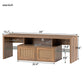 TV Stand Adjustable 2 clear wave laminates; LED