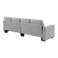 104\\\" 4-Seater Modern Linen Fabric Sofa