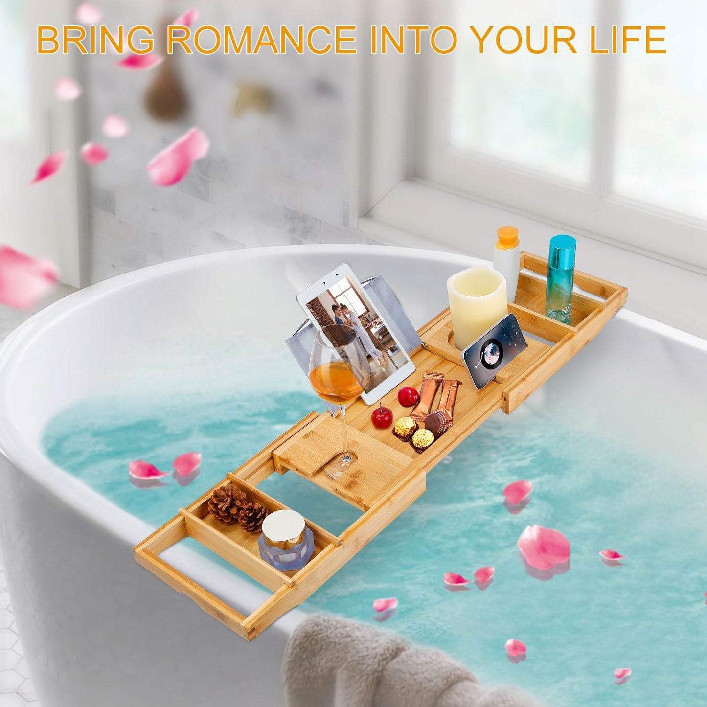 Caddy Bamboo Bath Tray